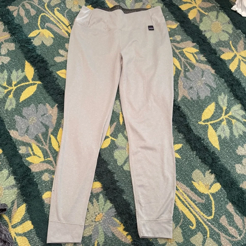 Patagonia Capilene Baselayer Leggings Grey Large - Picture 3 of 5